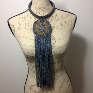 African Beaded Statement Necklace